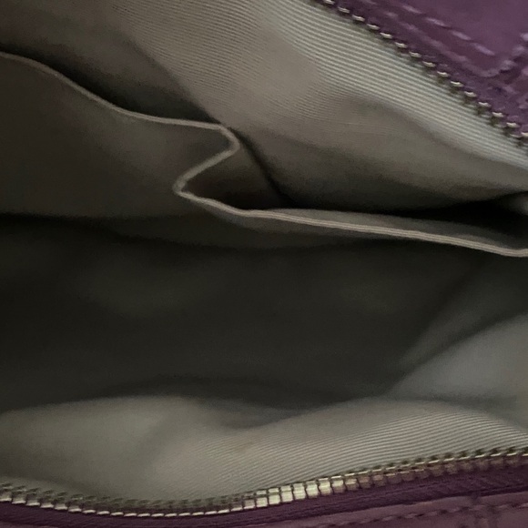 Coach Mauve Leather Shoulder Bag with Buckle Detail New - Picture 12 of 16